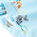  Dječja majica svjetloplava prošarana 116 | shoptok.hr