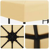 Gazebo 3 x 3 m Krem Poliester i čelik 190 gsm | shoptok.hr