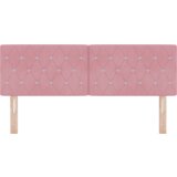  LED glava postelje z LED lučmi Roza 144 cm Poliester, (5000142517) | Shoptok.si