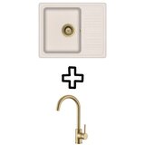 Aquasanita Set Notus SQ102AW + Vida PVD Silica/Zlato | shoptok.hr
