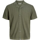 JJ Rebel Muška košulja JREBSTANCE KNIT RESORT SHIRT SS, Masline | Eponuda.ba