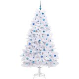  Umjetno božićno drvce s nogom Bijela 210 cm PVC i čelik | shoptok.hr