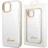 Guess OVITEK HARDCASE ZA IPHONE 14 6.1 SREBRN CROCO, (21833880) | Shoptok.si
