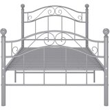  Okvir za krevet sivi metalni 100 x 200 cm | shoptok.hr