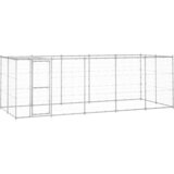  Vanjski kavez za pse od pocinčanog čelika s krovom 12 1 m² | shoptok.hr