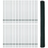 vidaXL Ograjni Stebri 11 kos U-Channel Zelena 160 cm Jeklo, Hexagon Ograja Zelena 1.6x100 m Jeklo | Shoptok.si