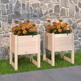 vidaXL Sadilice 2 kom 40 x 40 x 52,5 cm od masivne borovine Cijene