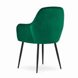  LUGO stolica od zelenog baršuna s crnim nogama x 1 | shoptok.hr