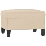 vidaXL Trosed s stolčkom za noge krem 180 cm blago iz mikrovlaken | Shoptok.si