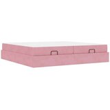  Okvir za krevet Ružičasta 200 x 200 cm Baršun | shoptok.hr