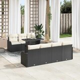  Sjedeća garnitura za vrt 8 kom. 7-Broj sjedala Crna Poli Ratan 231 x 179 x 85 cm | shoptok.hr