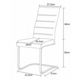 MID.YOU Set Nihajnih Stolov Leni, Krem Barva, 2 Kos | Shoptok.si