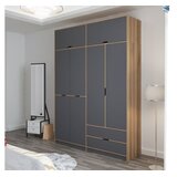 Hanah home Ormar Elina-8908, 185x253x52 cm, Antracit | Eponuda.ba