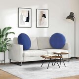  Sedežne blazine 2 pcs Policijska modra Ø 40 x 13 cm Žamet, (5000083903) | Shoptok.si
