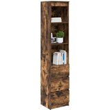 vidaXL Visoka ploča dimljeni hrast 37,5x35x180 cm izrađeno drvo | shoptok.hr