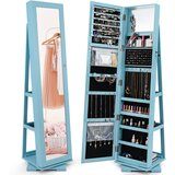 Costway Vrtljiva omarica za nakit z ogledalom Toilette, (5000399728) Cene