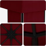 Gazebo 4 × 3 m Tamno crvena Poliester i čelik 190 gsm | shoptok.hr