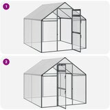  Kavez za ptice Antracit 181,5 x 221 x 173,5 cm | shoptok.hr