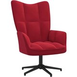  Stol za sproščanje vinsko rdeč žamet, (20957444) | Shoptok.si
