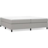Maison Chic Box spring postelja - Vzmetna postelja z vzmetnico svetlo siva 200x200 cm blago SL6346, (21906720) | Shoptok.si