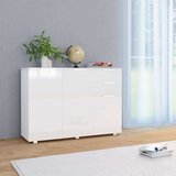  Komoda visoki sjaj bijela 107x35x80 5 cm Cijene