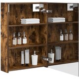  Kupaonski ormar s ogledalom Dimljeni hrast 50 x 14 5 x 70 cm | shoptok.hr