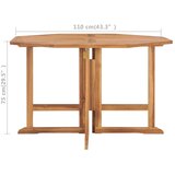  Sklopivi vrtni blagovaonski stol 110 x 110 x 75 cm od tikovine | Eponuda.ba