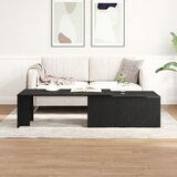 vidaXL Klubska miza Črni hrast Les 150 x 50 x 35 cm Vzdržljiva | Shoptok.si