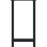 vidaXL Noge kavne mizice črna 2 kosa 40x(90-91) cm jeklo | Shoptok.si