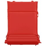  Jastučić za nisku stolicu GEMERT 6 kom. 100% poliester Crvena - Crvena (poliester) 110 x 50 x 3 cm 6 | shoptok.hr