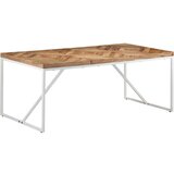  Blagovaonski stol 180 x 90 x 76 cm masivno drvo bagrema i manga | shoptok.hr