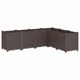 Maison Chic Vrtno cvetlično korito - Cvetlični Lonec rjavo 160x120x53 cm PP, (21790099) | Shoptok.si