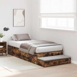 Krevet s ladicama Dimljeni hrast 80 cm Konstruirano drvo | shoptok.hr