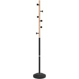  Stalak za kapute crni 177 cm od željeza obloženog prahom | shoptok.hr