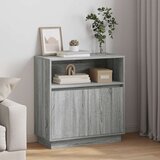  Sideboard s LED svjetlom Siva Sonoma 71x34 5x75 cm Konstruirano drvo | shoptok.hr