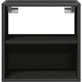 vidaXL Zidni noćni ormarić crni 40x31x39,5 cm | shoptok.hr