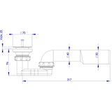 LOŽ METALPRES odvod za tuš kadu lož metalpres dn 40/50 | shoptok.hr