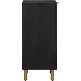  Komoda crna 40x33x75 cm od konstruiranog drva | shoptok.hr