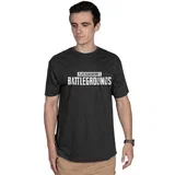 T-shirt Pubg White Icon Premium Tee-large-black