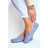 EVENTO Women's Moccasins Blue Suede Morreno | Shoptok.si