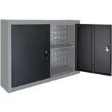  Zidni ormarić za alat u industrijskom stilu metalni sivo-crni | shoptok.hr