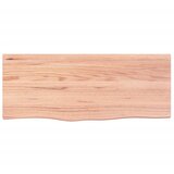  Kupaonska radna ploča svjetlosmeđa 100x40x(2-6) cm masivno drvo | shoptok.hr