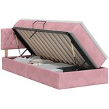  Krevet s od storage s uzglavljem Ružičasta 100 x 200 cm Baršun | shoptok.hr