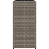  Vrtna sadilica siva 30 x 30 x 60 cm od poliratana | shoptok.hr