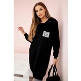 Kesi Women's longer sweatshirt with hood and zipper black | Shoptok.si
