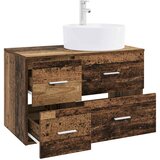  Set namještaja za kupaonicu 2 kom. Staro drvo Konstruirano drvo Smeđa 49,5 x 44,5 x 76 cm | Shoptok.si