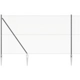 vidaXL Hexagonalna Ograja Siva 1.6x25 m Jeklo, Ograjni Stolpi s Špicami 13 kos Ø32 mm 180 cm Galvanizirano Jeklo | Shoptok.si