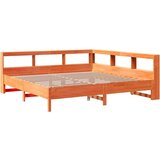  Krevet s regalom za knjige bez madraca 180x200 cm od borovine | shoptok.hr
