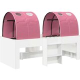  Krevet s Tunnels 4 pcs Bijela i ružičasta Konstruirano drvo - Bijela i ružičasta | shoptok.hr
