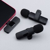 Bežični Type C Dual Lavalier mikrofon za mobitele (2 u setu) K1 crni | Shoptok.si